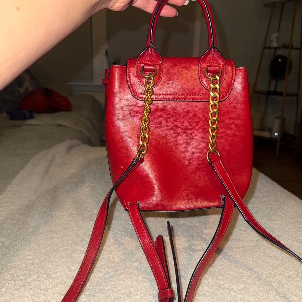 DKNY Scarlet Red Backpack - Picture 2 of 11